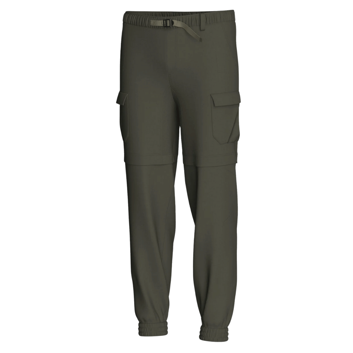 HUK MEN'S CREEKBED CONVERTIBLE PANTS - MOSS - FRONT VIEW