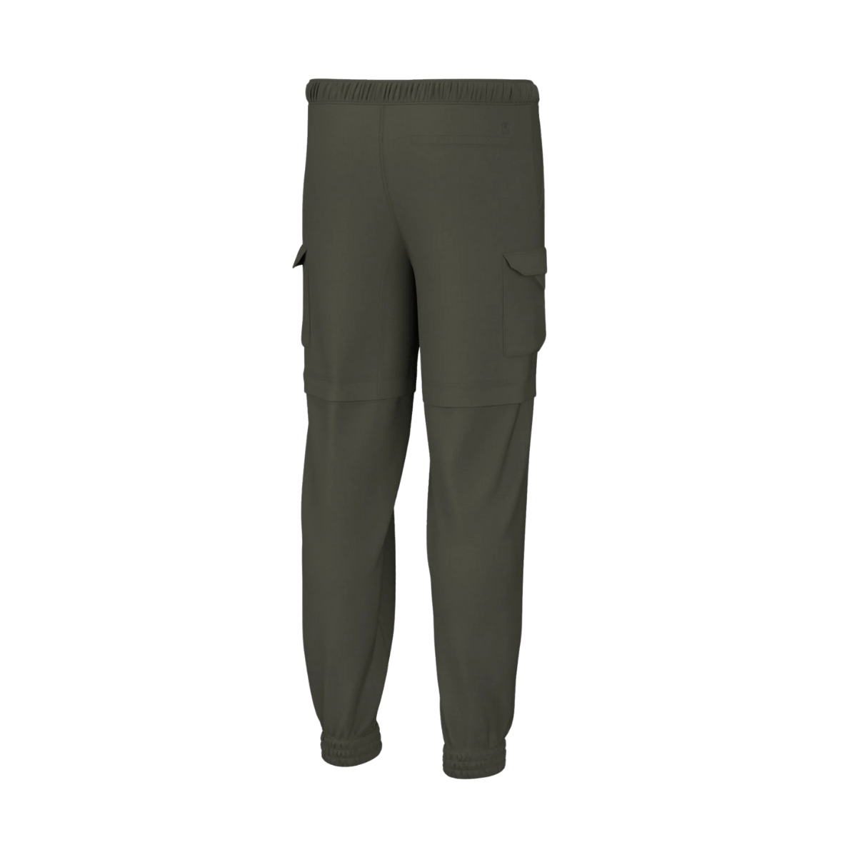 HUK MEN'S CREEKBED CONVERTIBLE PANTS - MOSS - BACK VIEW