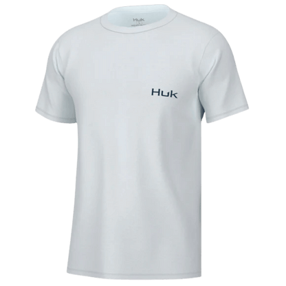 HUK MEN'S KC PAINTED STRIPES TEE - WHITE - FRONT VIEW