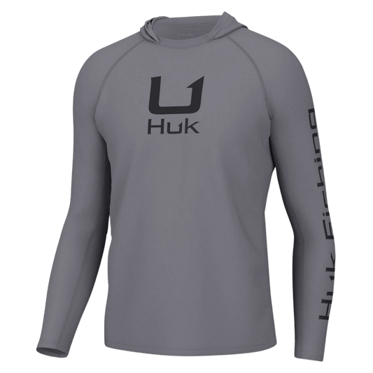 HUK MEN'S ICON PERFORMANCE LONG-SLEEVE HOODIE - NIGHT OWL