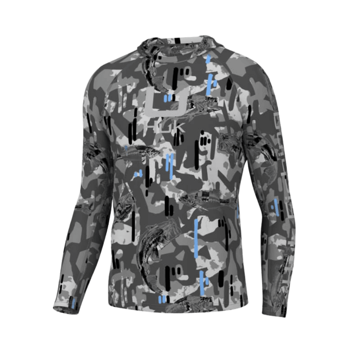 HUK MEN'S KC ICON APEX VERT HOODIE - NIGHT OWL - FRONT VIEW