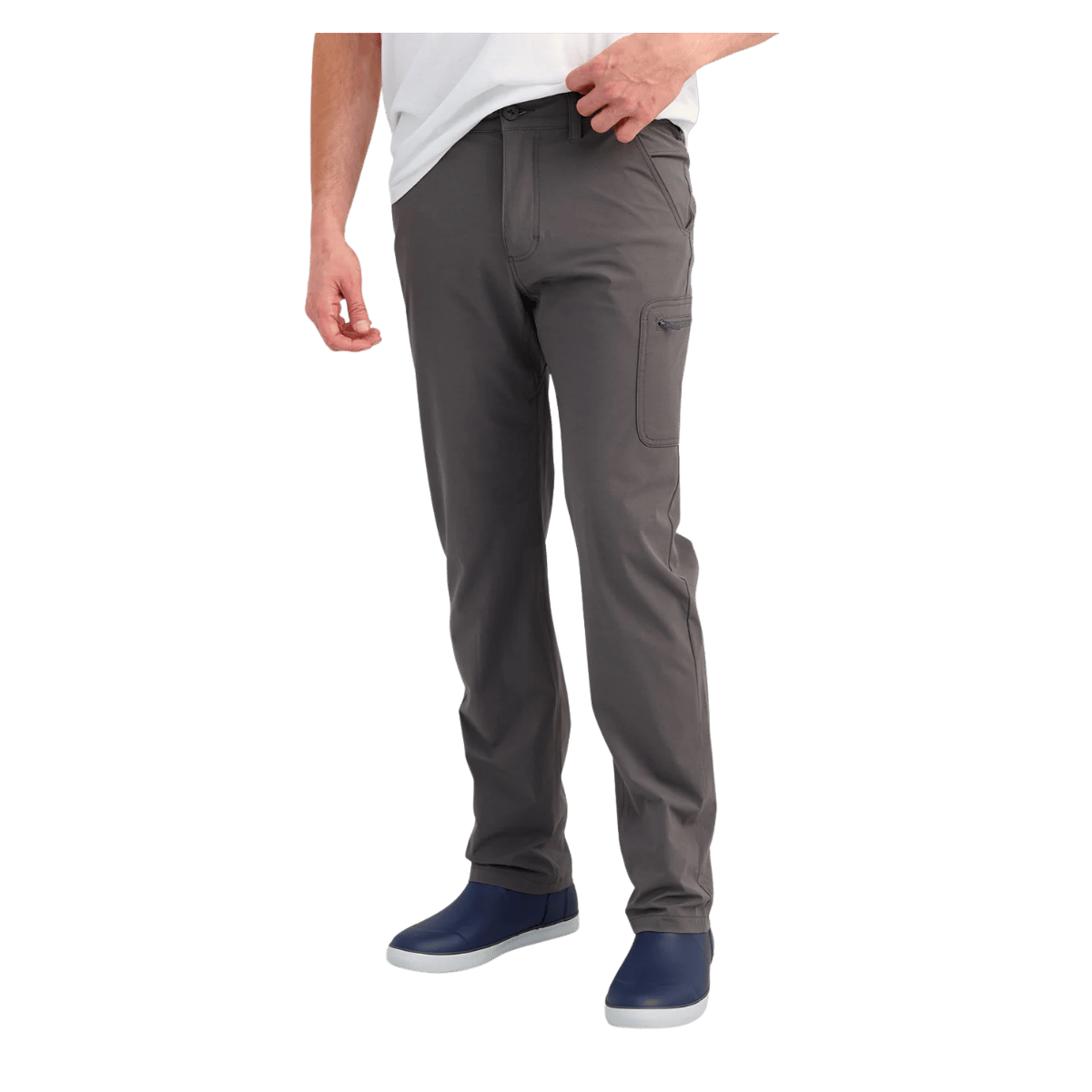 HUK MEN'S NEXT LEVEL PANT - IRON - FRONT VIEW