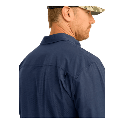 HUK MEN'S NEXT LEVEL LONG-SLEEVE BUTTON-DOWN SHIRT – NAVAL ACADEMY - BACK VIEW