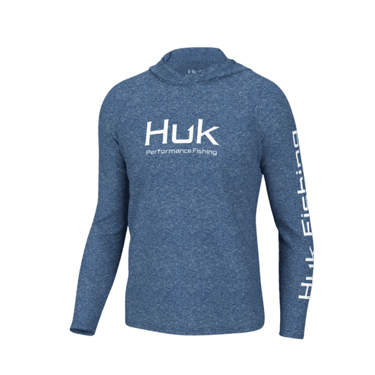 HUK MEN'S PURSUIT HOODIE  HEATHER - SETSAIL HEATHER