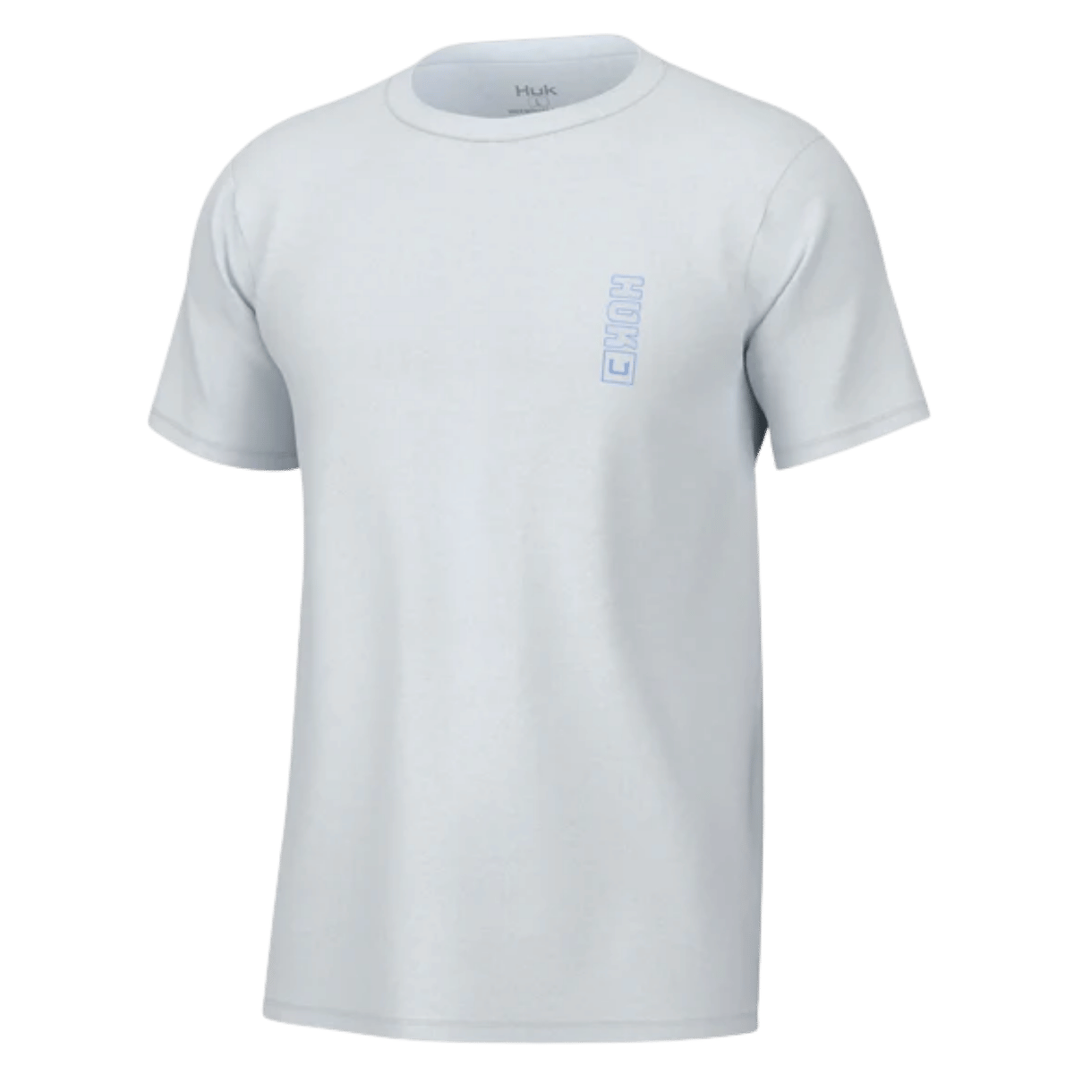 HUK MEN'S RAD BASS TEE - WHITE - FRONT VIEW