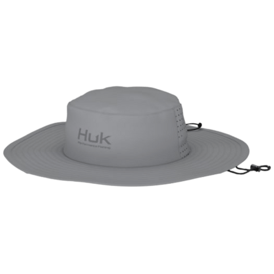 HUK SOLID BOONIE HAT HARBOR MIST FRONT VIEW