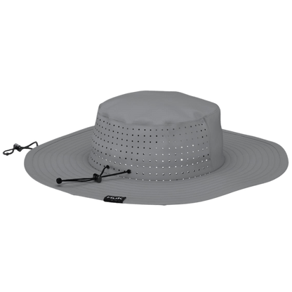 HUK SOLID BOONIE HAT HARBOR MIST BACK VIEW
