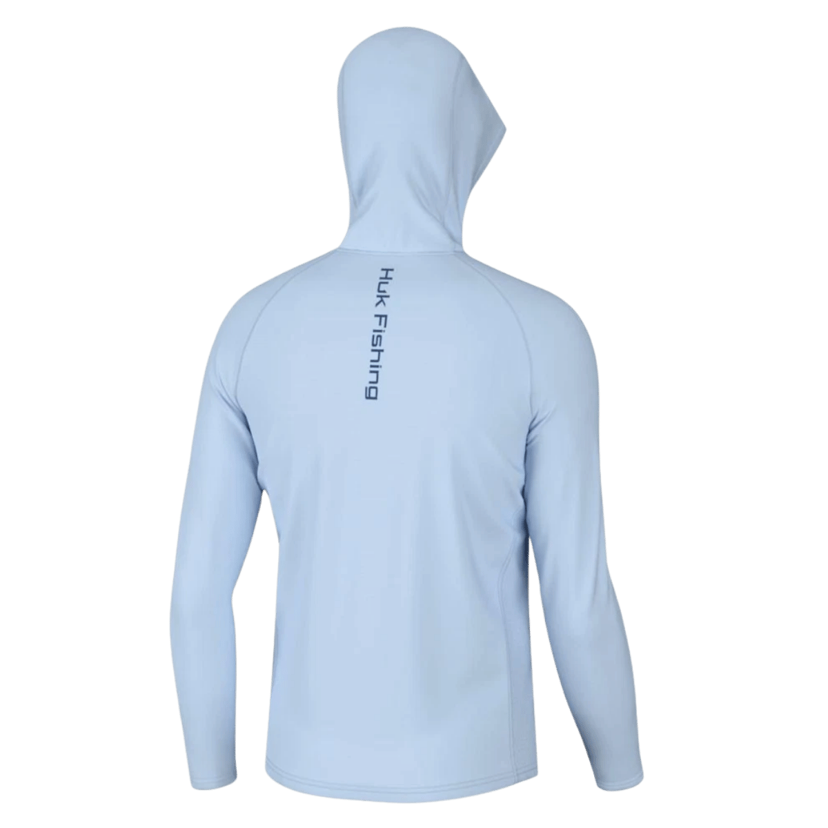 HUK MEN'S VENTED PURSUIT HOODIE - ICE WATER - BACK VIEW