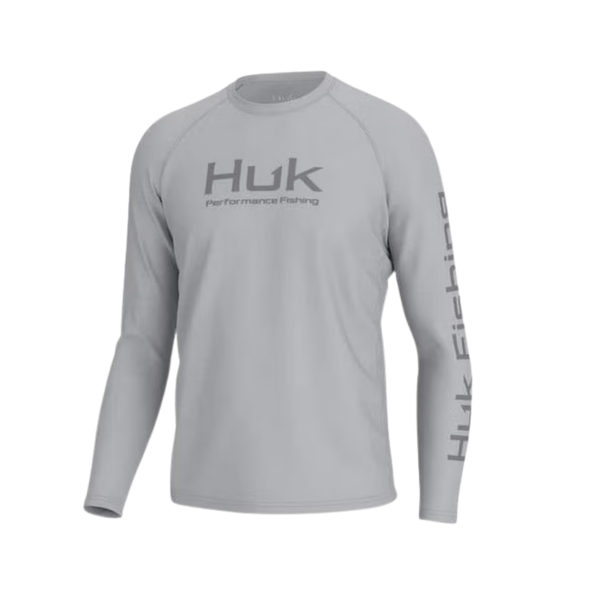 HUK MEN'S VENTED PURSUIT LONG SLEEVE - HARBOR MIST - FRONT VIEW