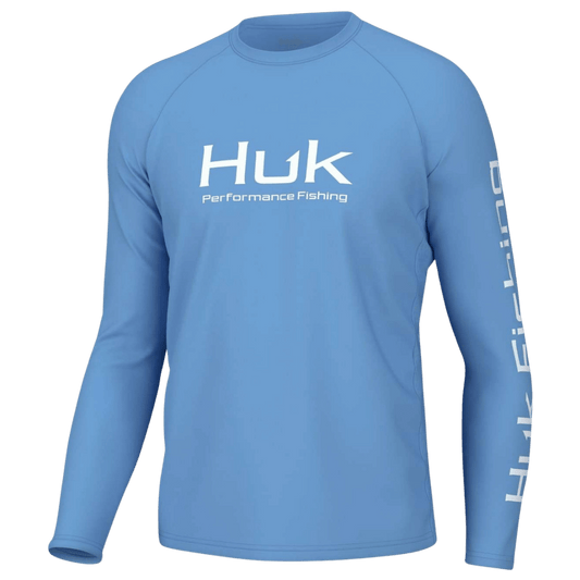 HUK MEN'S VENTED PURSUIT LONG-SLEEVE - MAROLINA BLUE