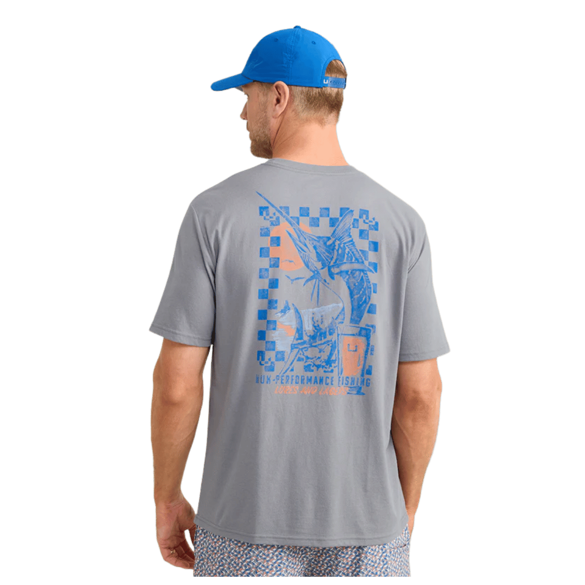 HUK MEN'S WANDO TEE - NIGHT OWL - BACK VIEW