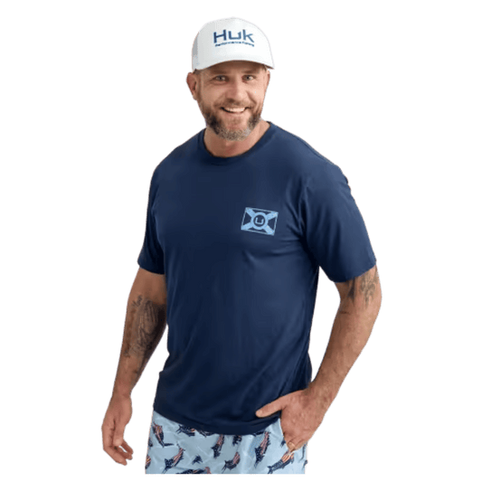 HUK MEN'S WANDO TEE - NAVAL ACADEMY - FRONT VIEW