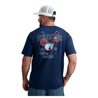 HUK MEN'S WANDO TEE - NAVAL ACADEMY - BACK VIEW