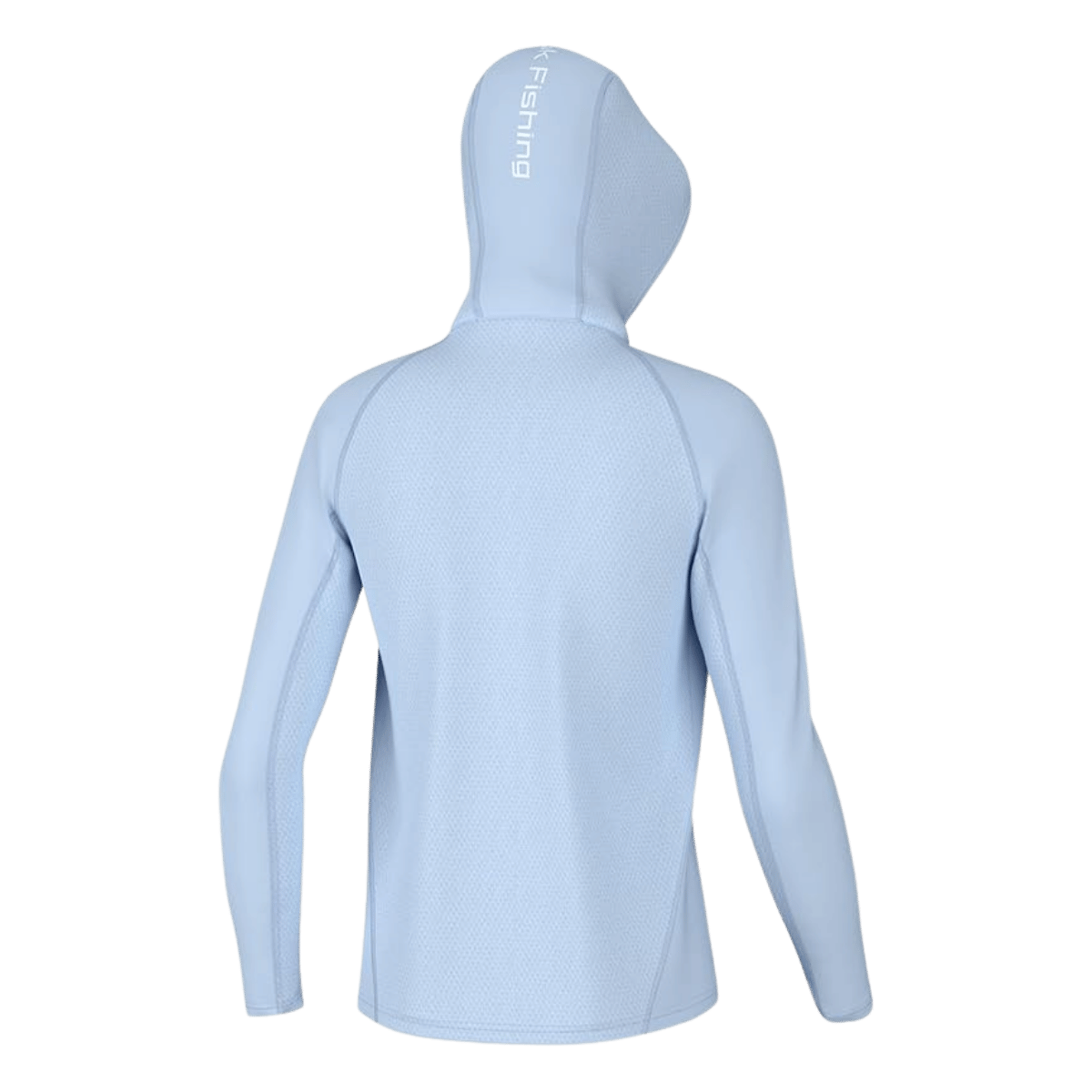 HUK KIDS' ICON PERFORMANCE HOODIE - ICE WATER - BACK VIEW
