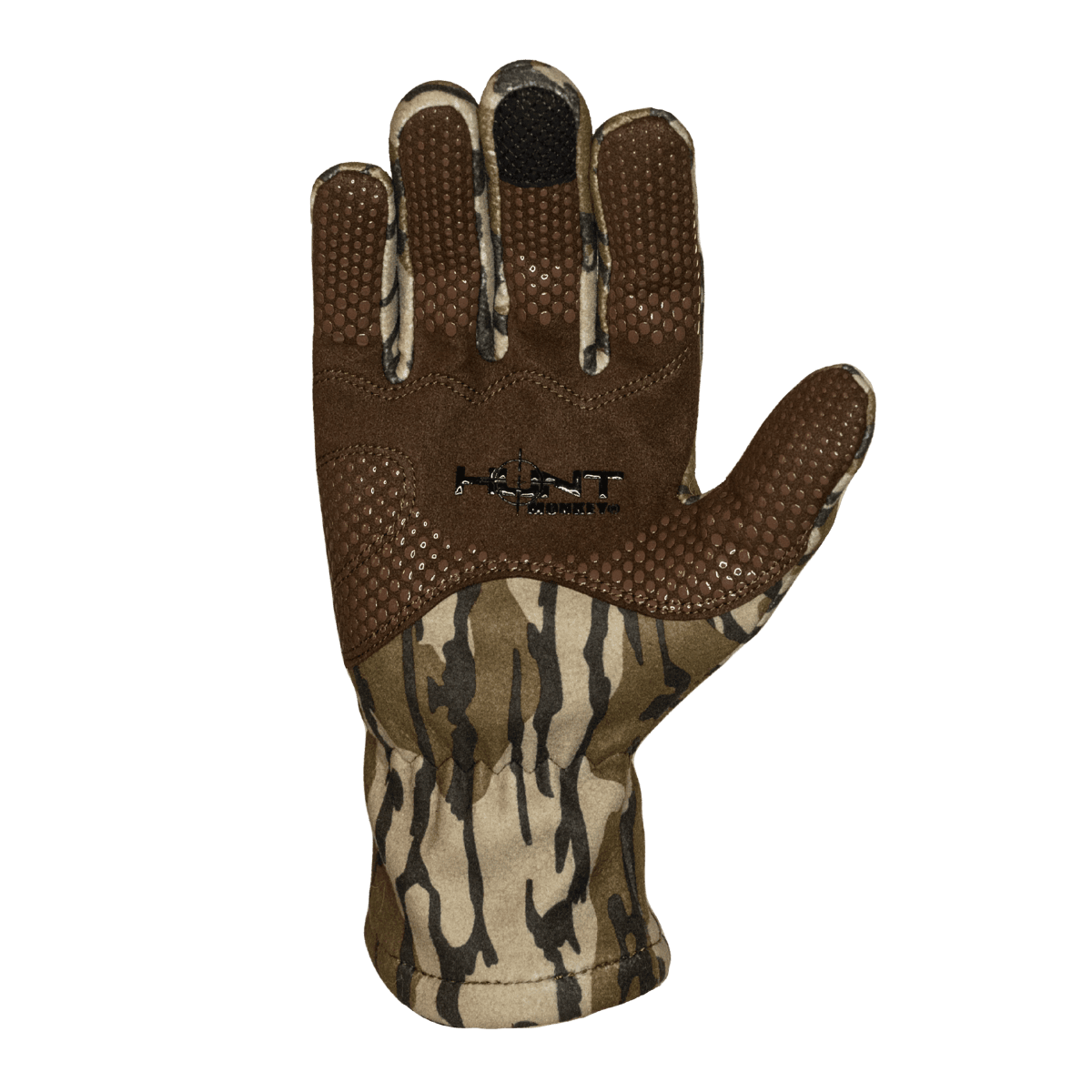 HUNT MONKEY TASK HUNT FLEECE GLOVES - BOTTOMLAND - BOTTOM VIEW