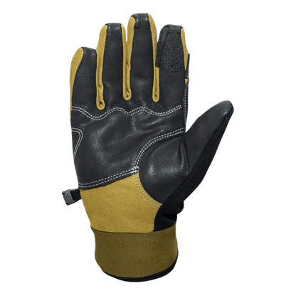 HUNT MONKEY UPLAND FIELDMASTER GLOVEAS - BLACK/TAN - BOTTOM VIEW