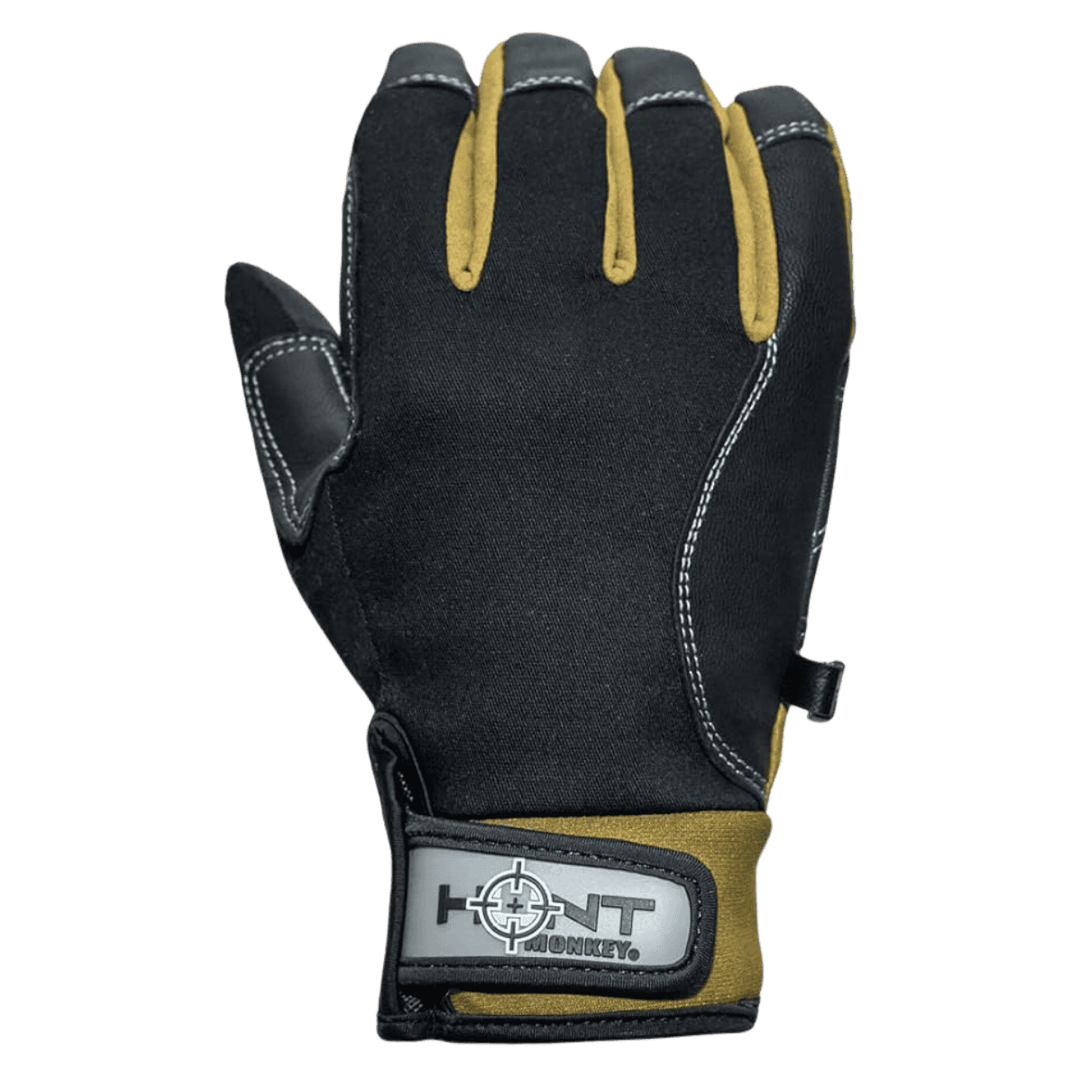 HUNT MONKEY UPLAND FIELDMASTER GLOVEAS - BLACK/TAN - FRONT VIEW
