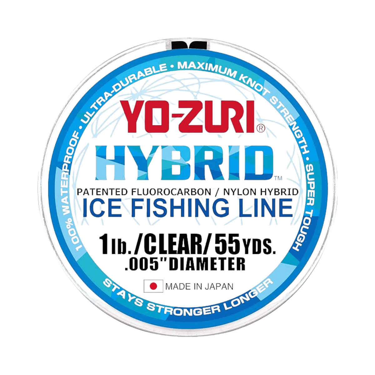 YO-ZURI AMERI HYBRID ICE LINE 55YD - 01 LBS - CLEAR