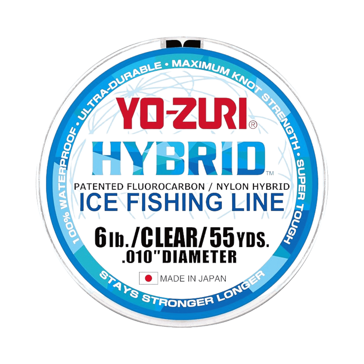 YO-ZURI AMERI HYBRID ICE LINE 55YD - 06 LBS - CLEAR