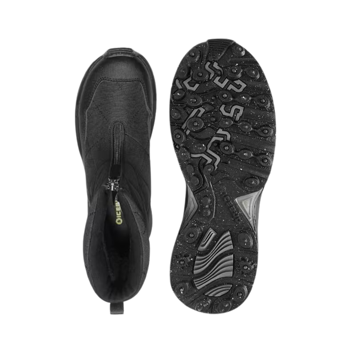ICEBUG INSOLES W LVALO4 BUGRIP BOOT TOP AND BOTTOM VIEW