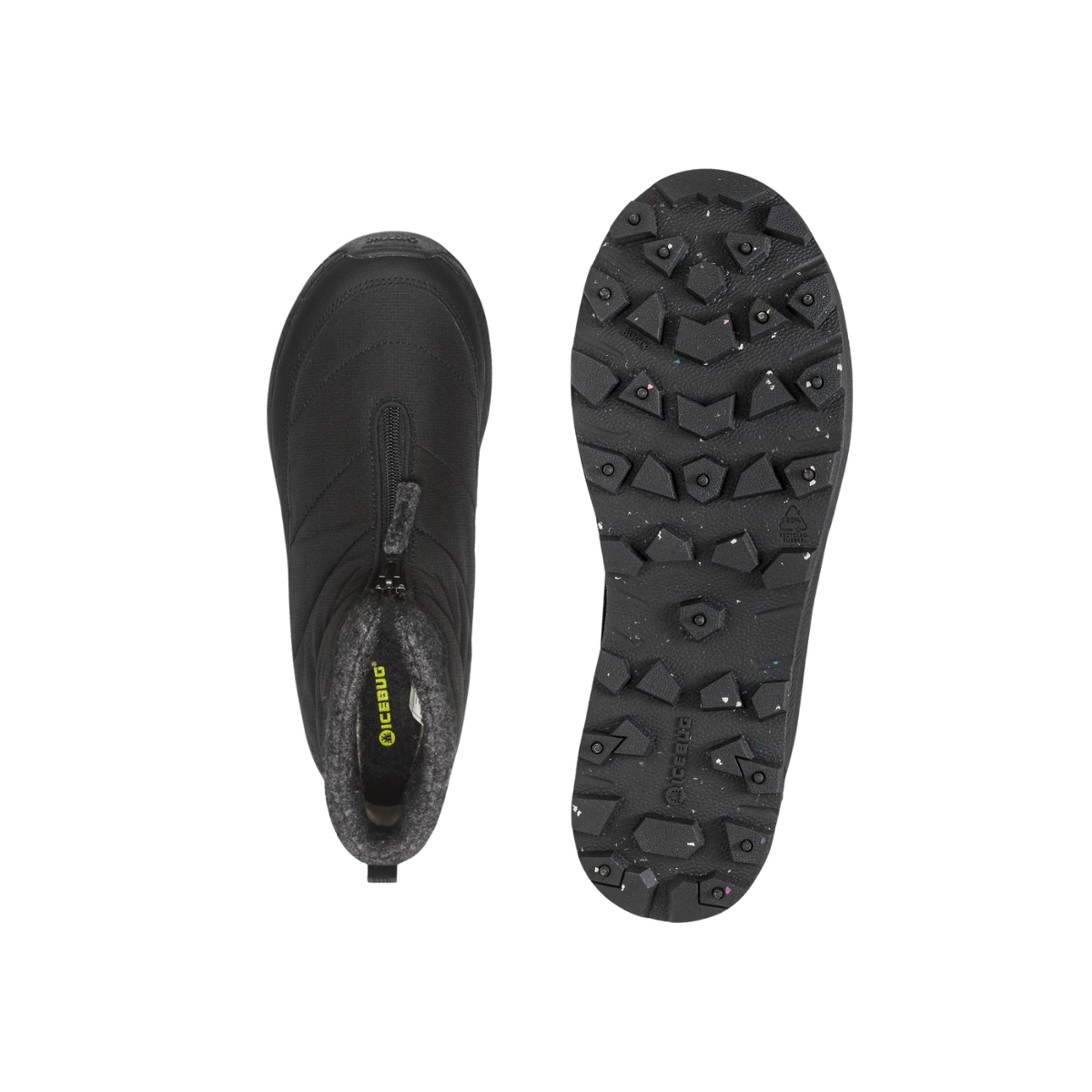 ICEBUG INSOLES W SALA BUGRIP LOW BOOT TOP AND BOTTOM VIEW