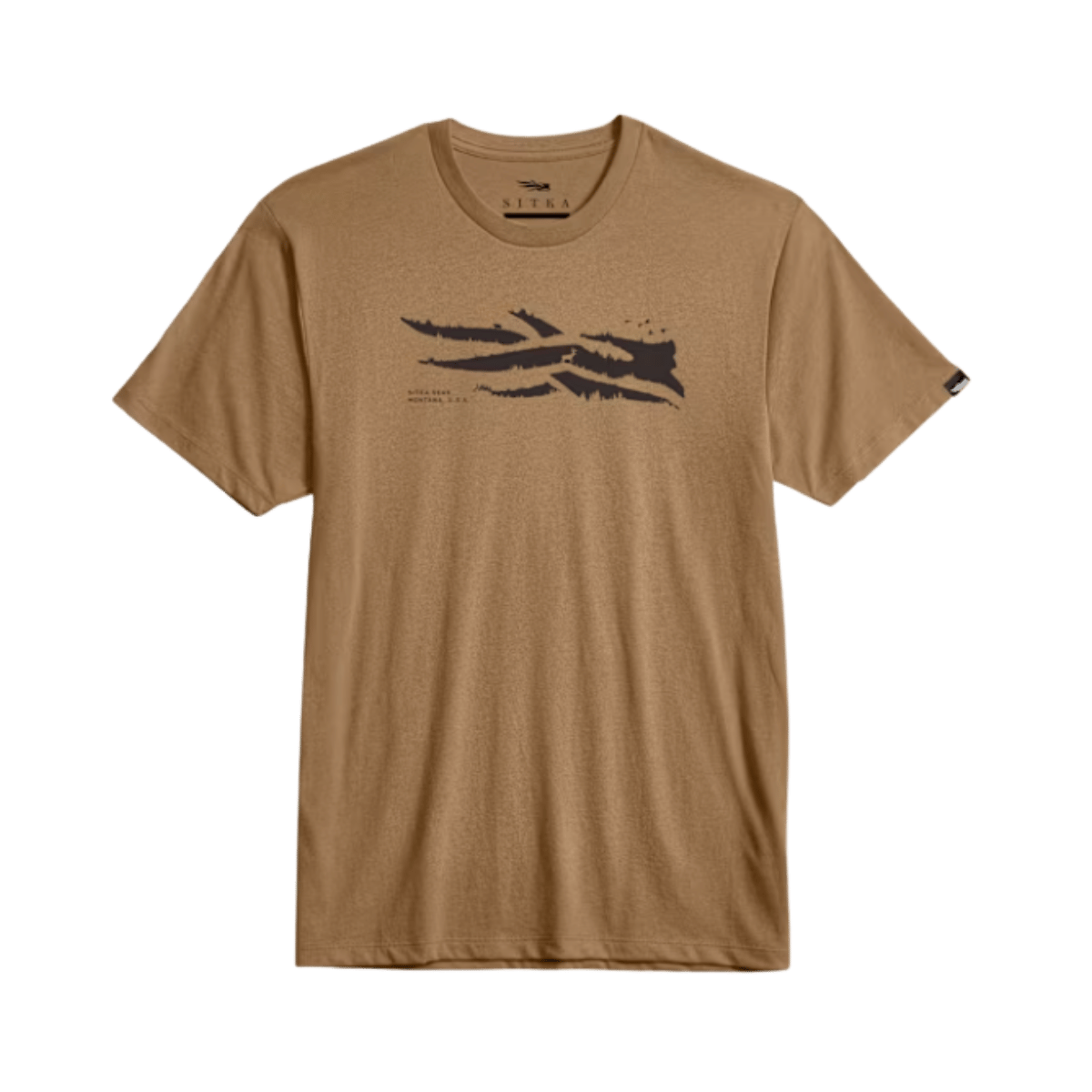SITKA MEN'S WILD ICON TEE - SEQUOIA BROWN
