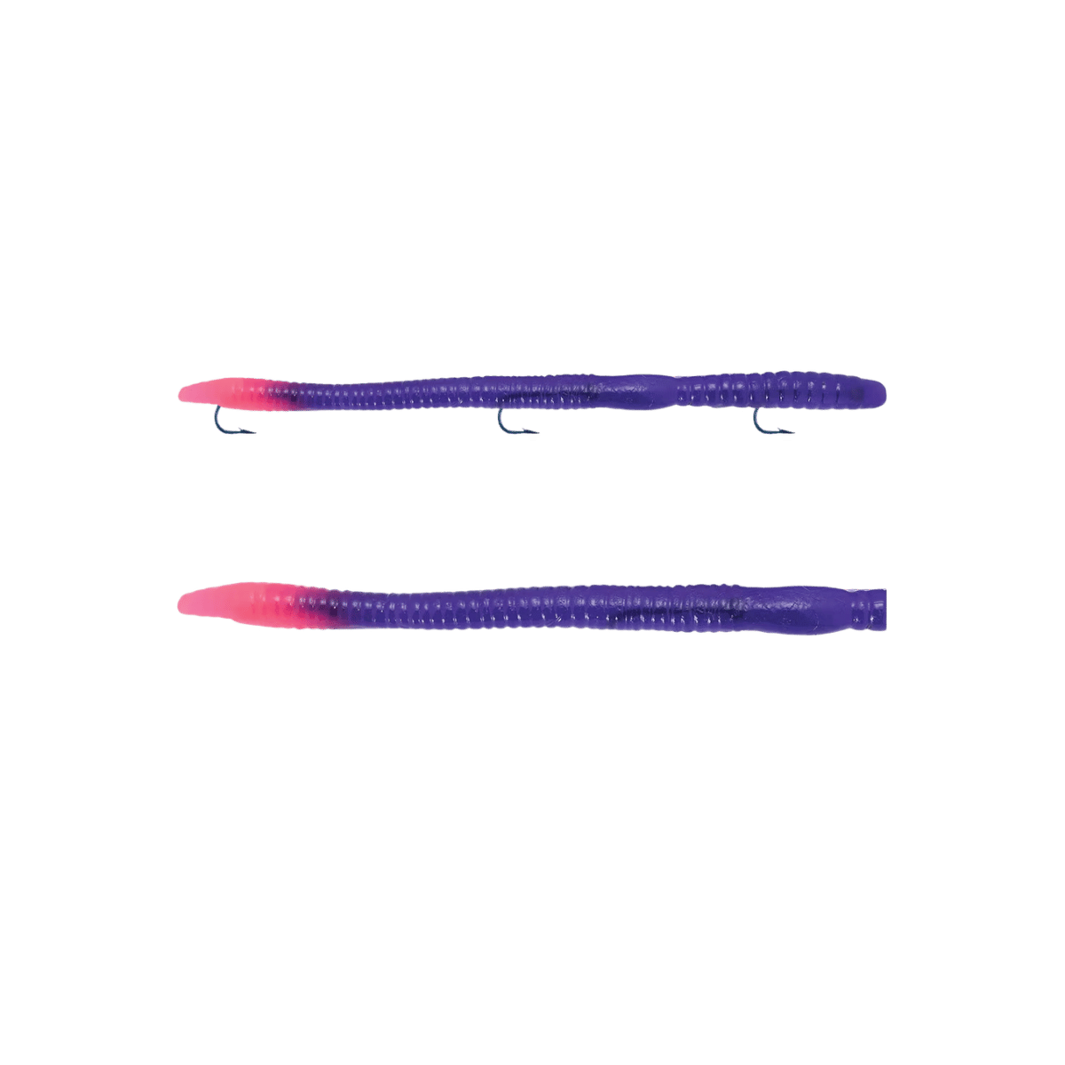 IKE-CON REGULAR WORM 6-1/4IN - GRAPE/FIRETAIL