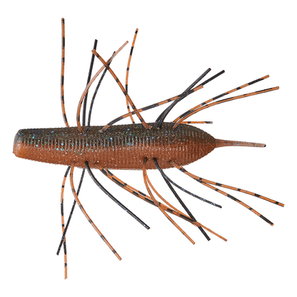 IMO KEMUSHI STICK WORM 95 -  4PK - 3.8 IN pumpkin seed