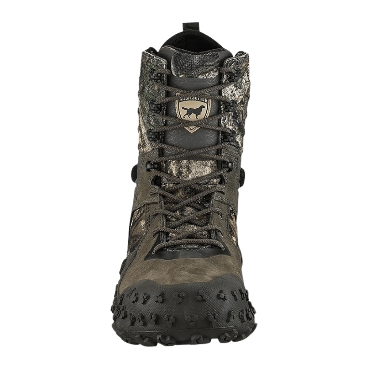 IRISH SETTER VAPRTREK MEN’S 8" WATERPROOF HUNTING BOOT – REALTREE APX CAMO - FRONT VIEW
