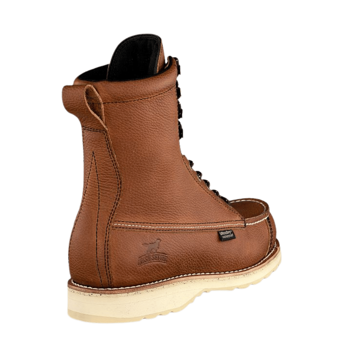 IRISH SETTER WINGSHOOTER 9" WATERPROOF LEATHER HUNTING BOOT - AMBER - BACK VIEW