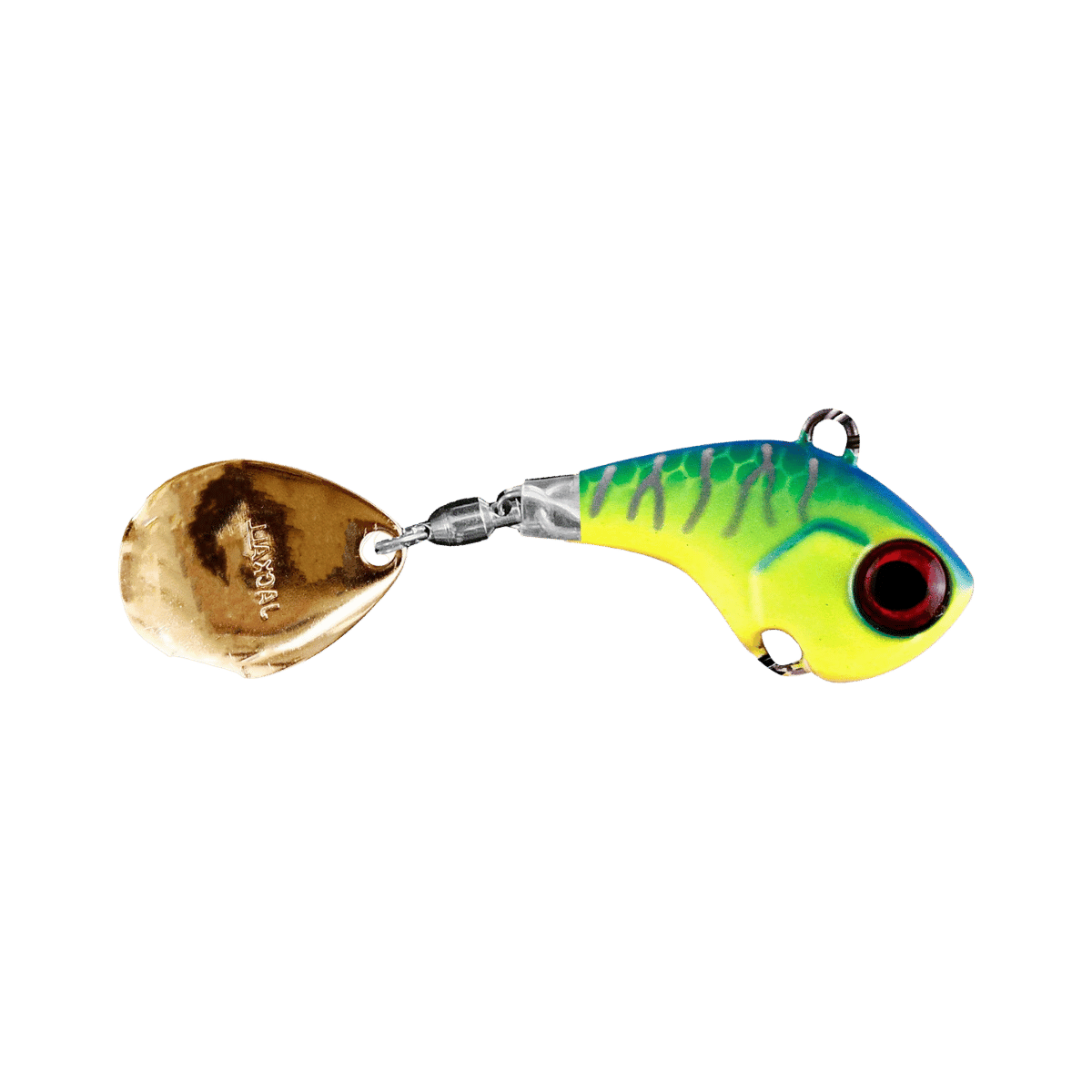 JACKALL DERACOUP TAIL SPIN JIG BLUE BACK CHARTREUSE