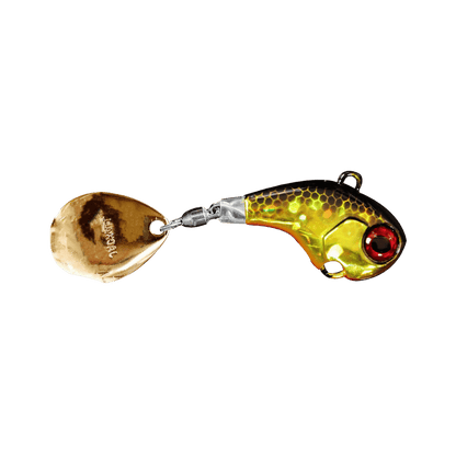 JACKALL DERACOUP TAIL SPIN JIG HL BLACK AND GOLD