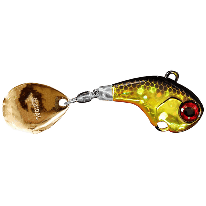 JACKALL DERACOUP TAIL SPIN JIG black gold hologram