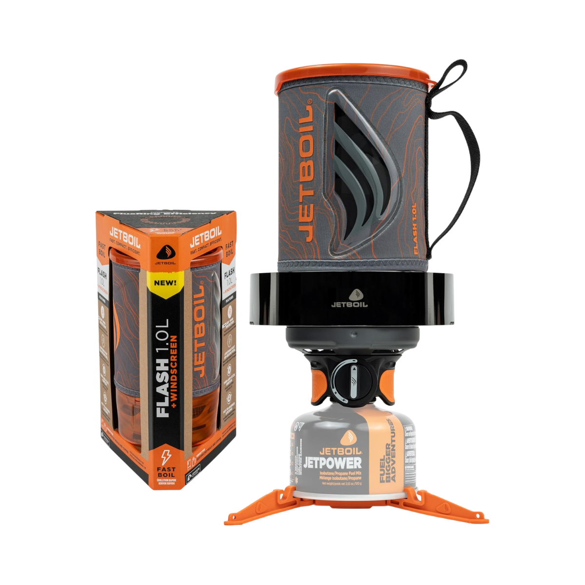 JETBOIL FLASH 1.L WIND GUARD KIT 1.0L ORANGE