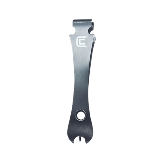 CLAM JIG EYE CLEANER/LINE NIPPER- SILVER