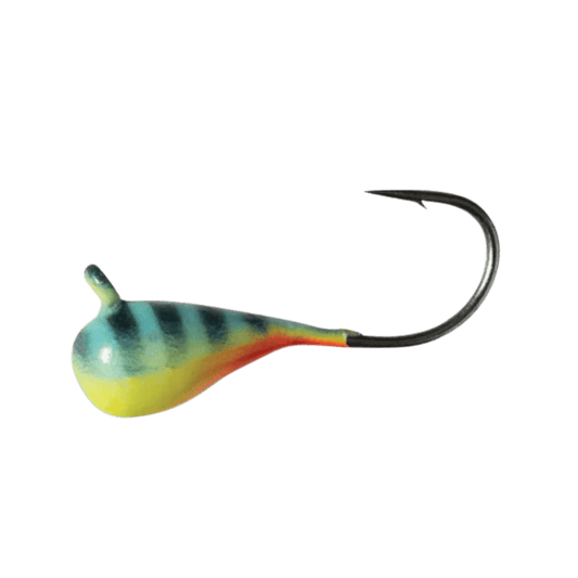CLAM DROP JIG XL SZ12 - 1/64OZ - CHART/BLUE GLOW BAR