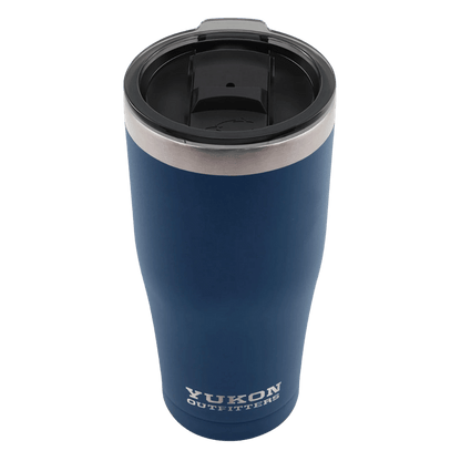YUKON OUTFITTERS JOE'S 20OZ TUMBLER - NAVY_TOP ANGLE