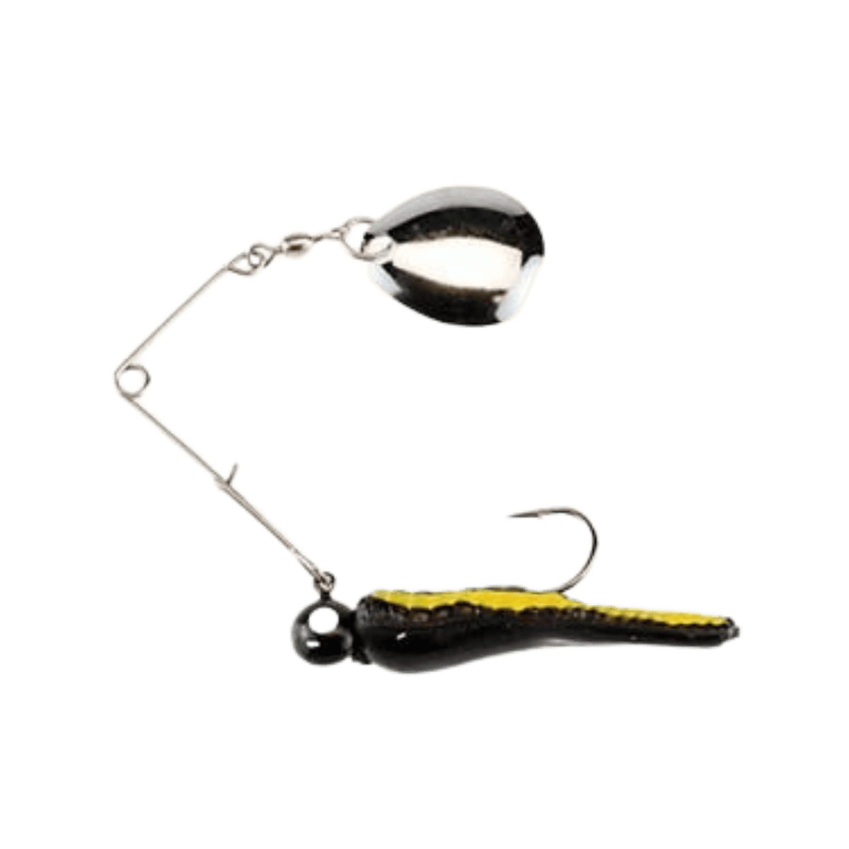 JOHNSON BEETLE 1/16OZ BLACK YELLOW STRIPE SPIN