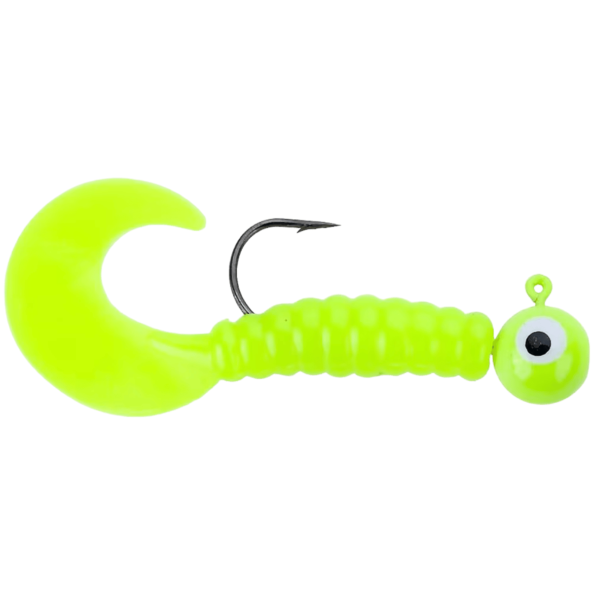 JOHNSON SWIMMING GRUBS FISHING LURE 1/8 OZ CHARTREUSE