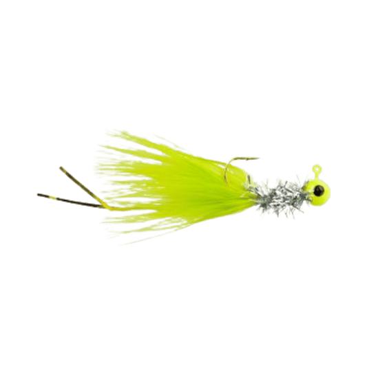 JOHNSON BEETLE BOU 4PK - 1/16OZ - CHARTREUSE CHROME TINSEL CHARTREUSE 
