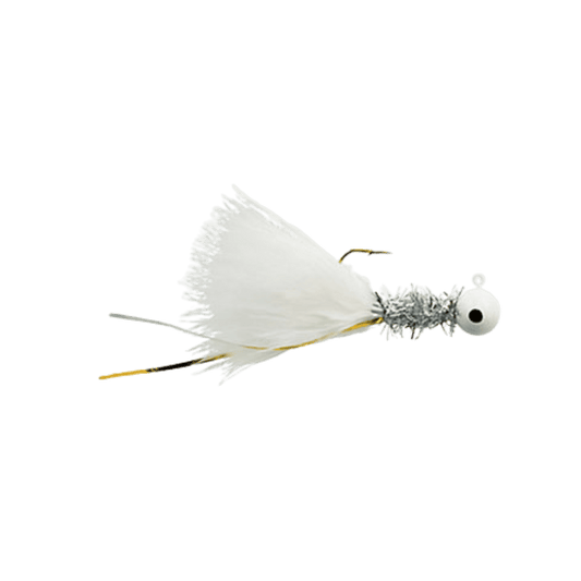 JOHNSON BEETLE BOU 4PK - 1/16OZ - WHITE CHROME TINSEL WHITE