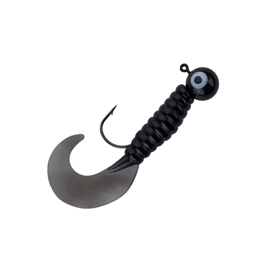 JOHNSON SWIMMING 1/8OZ BLACK GRUBS