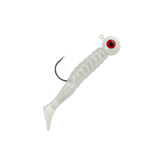JOHNSON SWIMMING 1/4OZ PEARL WHITE PADDLETAIL