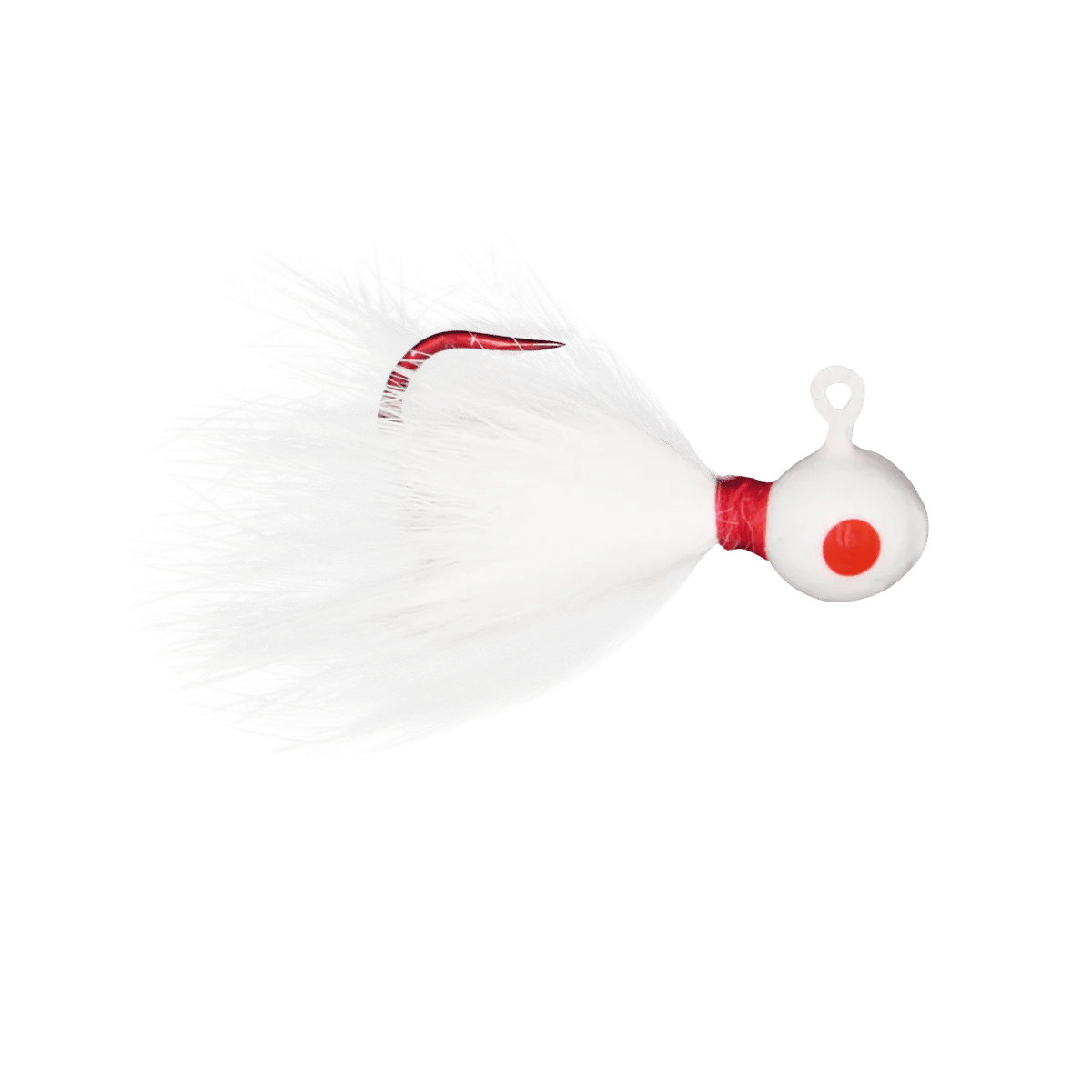 JB LURES RABBIT HAIR JIGS - 2PK - WHITE
