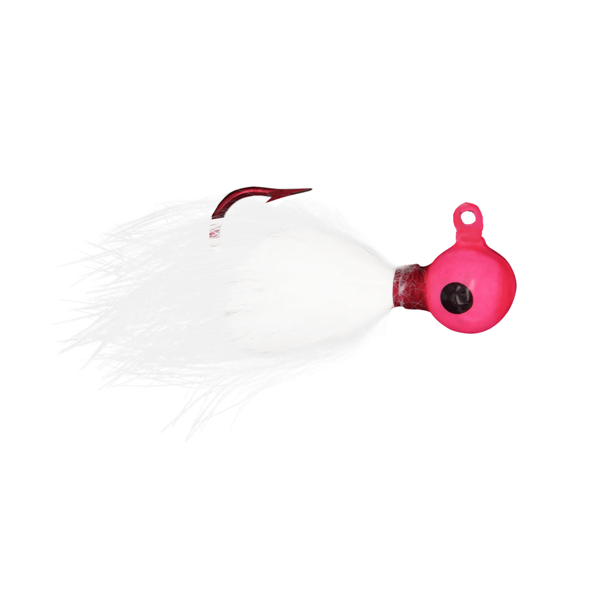 JB LURES RABBIT HAIR JIGS - 2PK - PINK/WHITE