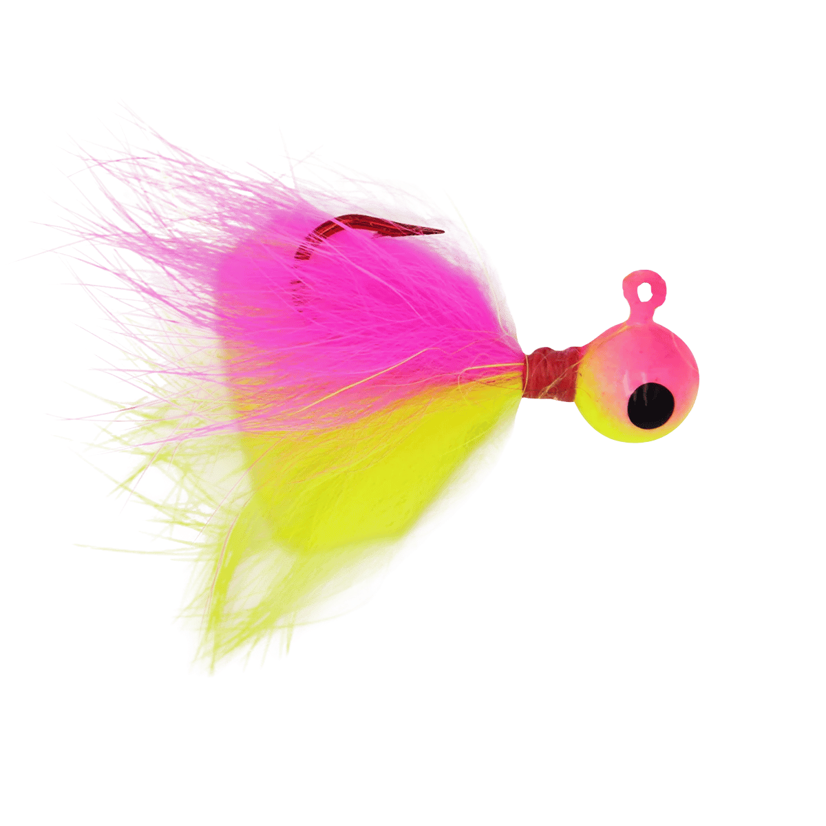 JB LURES RABBIT HAIR JIGS - 2PK - PINK CHART