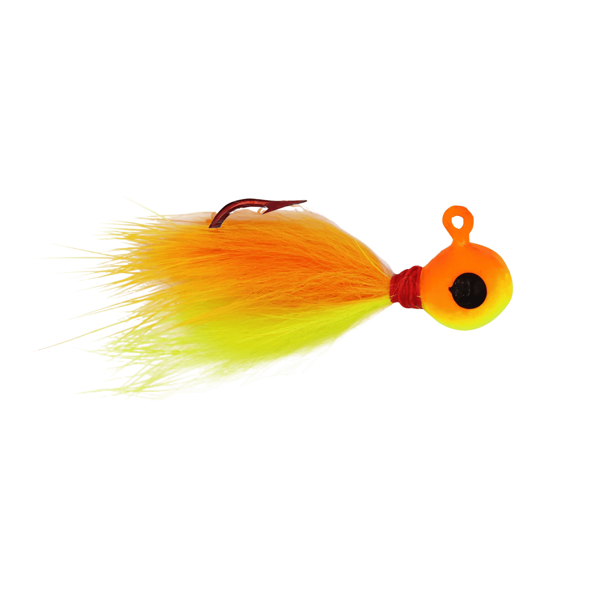 JB LURES RABBIT HAIR JIGS - 2PK - CHART ORANGE