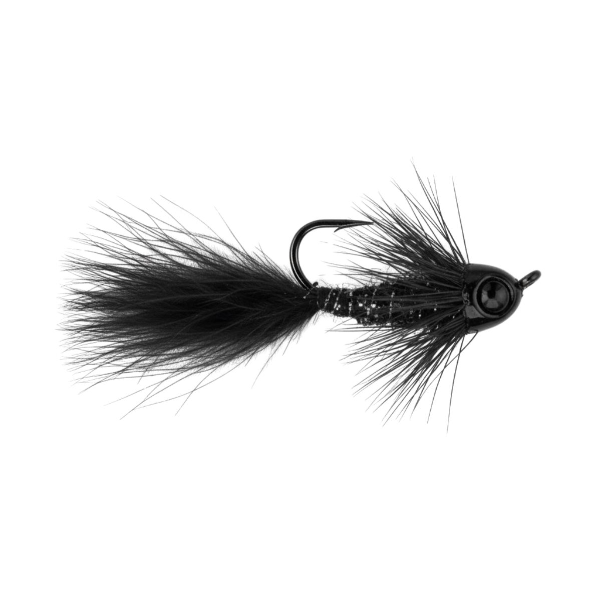 JB LURES TINY TICKL`R JIG 2PK - 1/32 OZ - SILVER BLACK