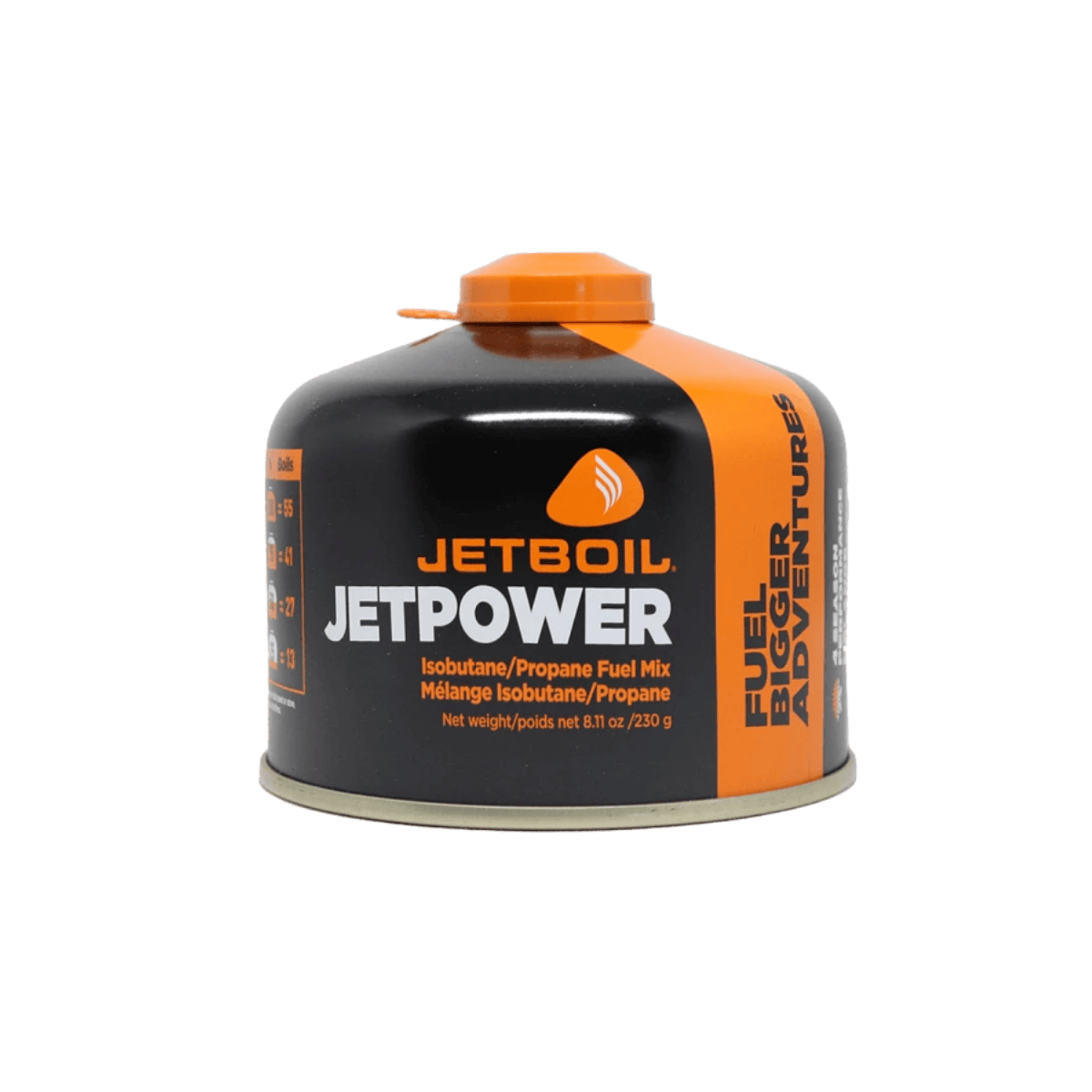 JETBOIL JET POWER FUEL 230GR - FRONT VIEW