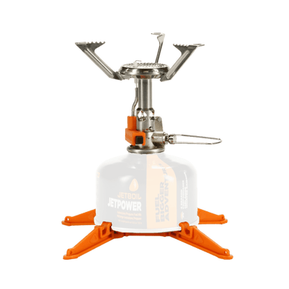 JETBOIL MIGHTYMO - FRONT VIEW (IN USE WITH FUEL)